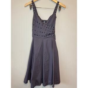 Charlotte Russe gray dress with metal accents